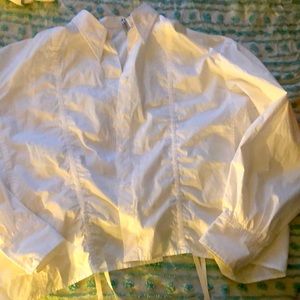 Button up scrunched blouse